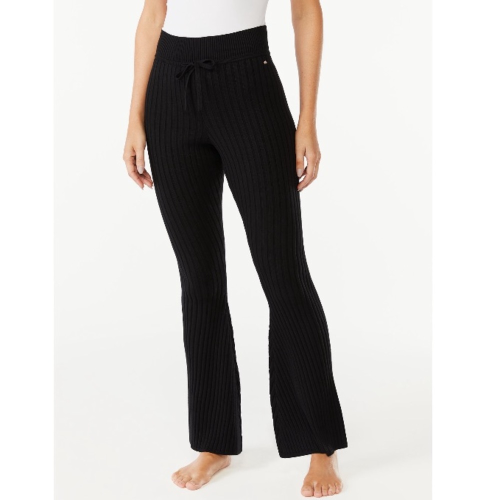💜 Sofia Intimates by Sofia Vergara Women's Ribbed Flare Pants Size:XL